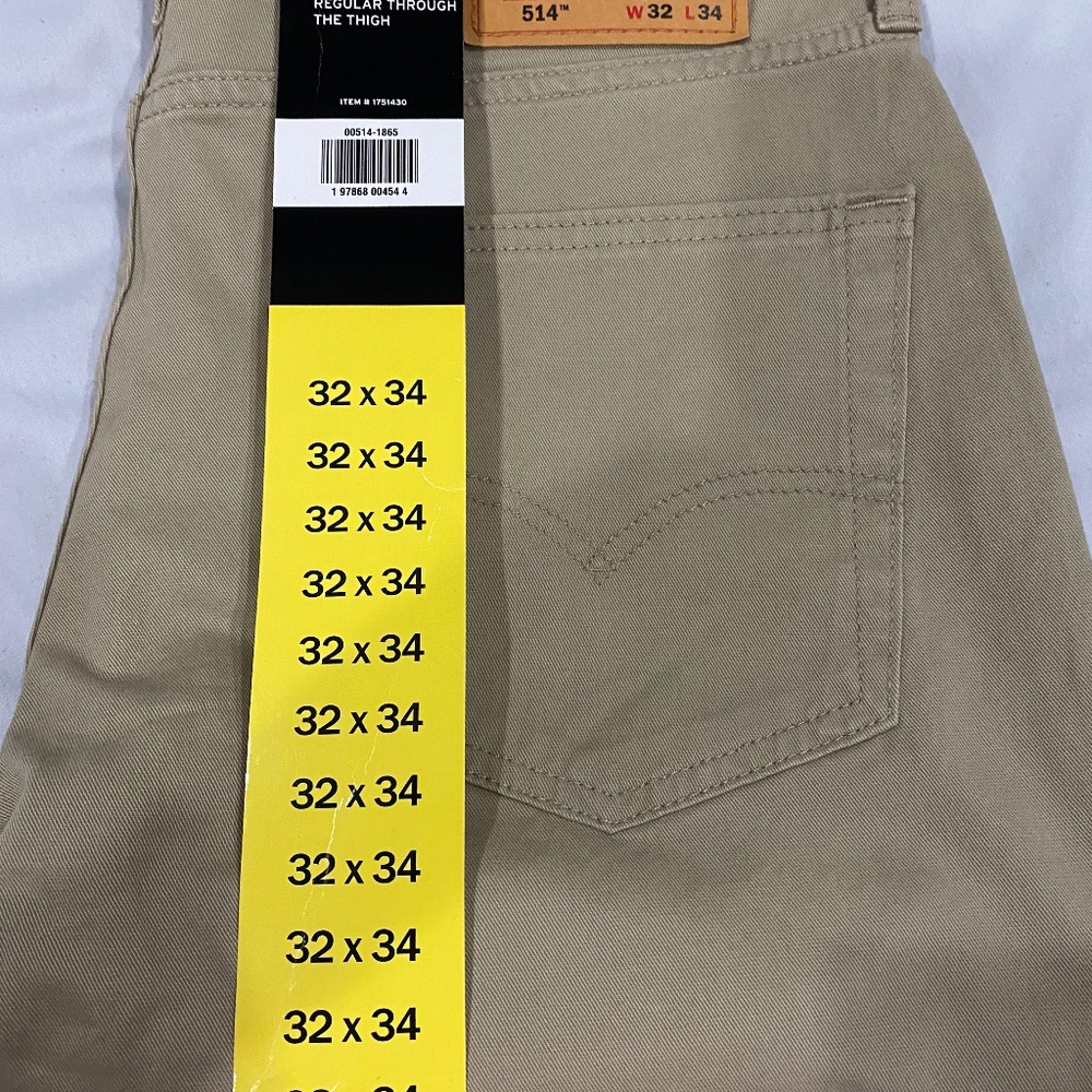 NWT Mens Levi's 514 Straight Leg Jeans